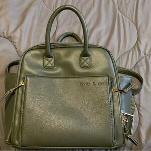 ayla & co Olive Green Baby Bag